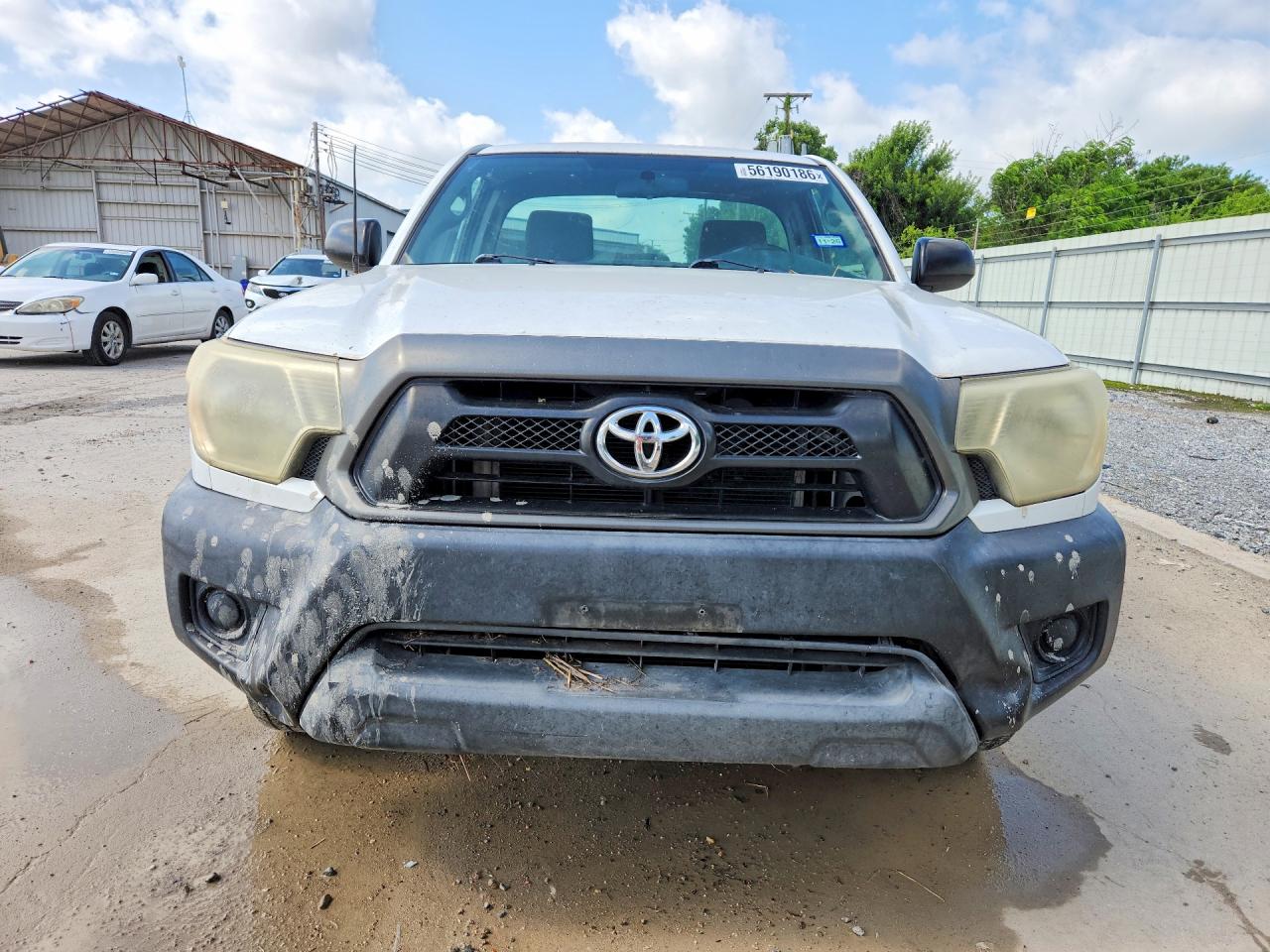 2013 Toyota Tacoma Base White vin: 5TFNX4CNXDX028479