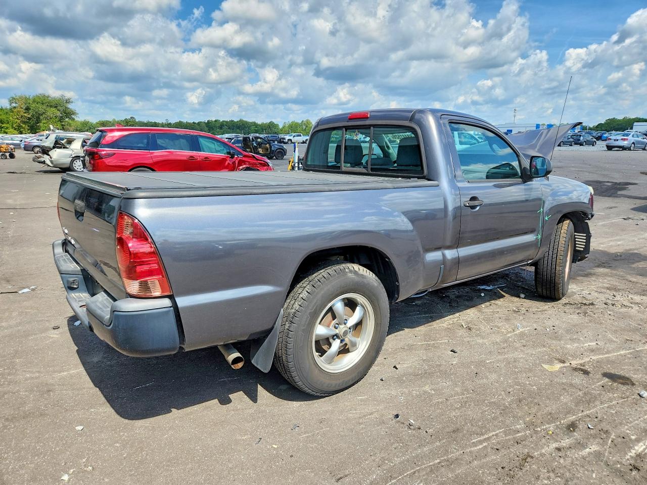 2014 Toyota Tacoma Base Gray vin: 5TFNX4CNXEX032310