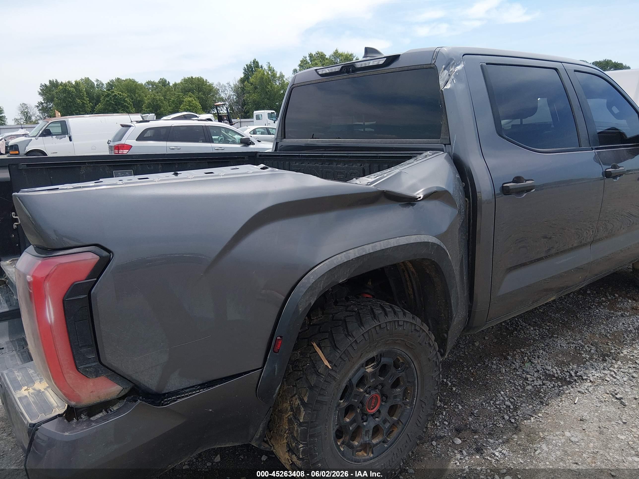 2024 Toyota Tundra Hybrid Trd Pro 4wd Gray vin: 5TFPC5DB8RX043424