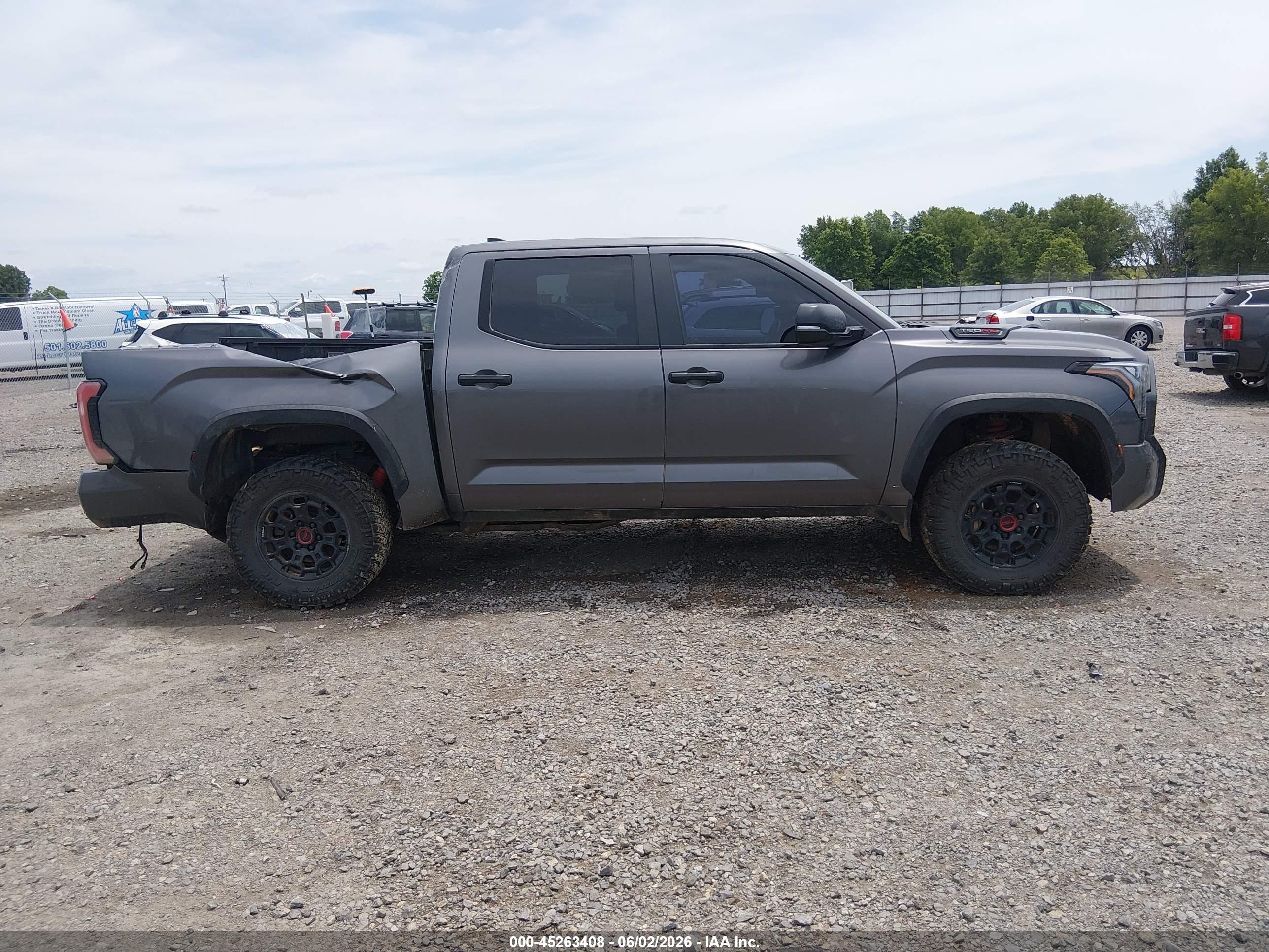 2024 Toyota Tundra Hybrid Trd Pro 4wd Gray vin: 5TFPC5DB8RX043424