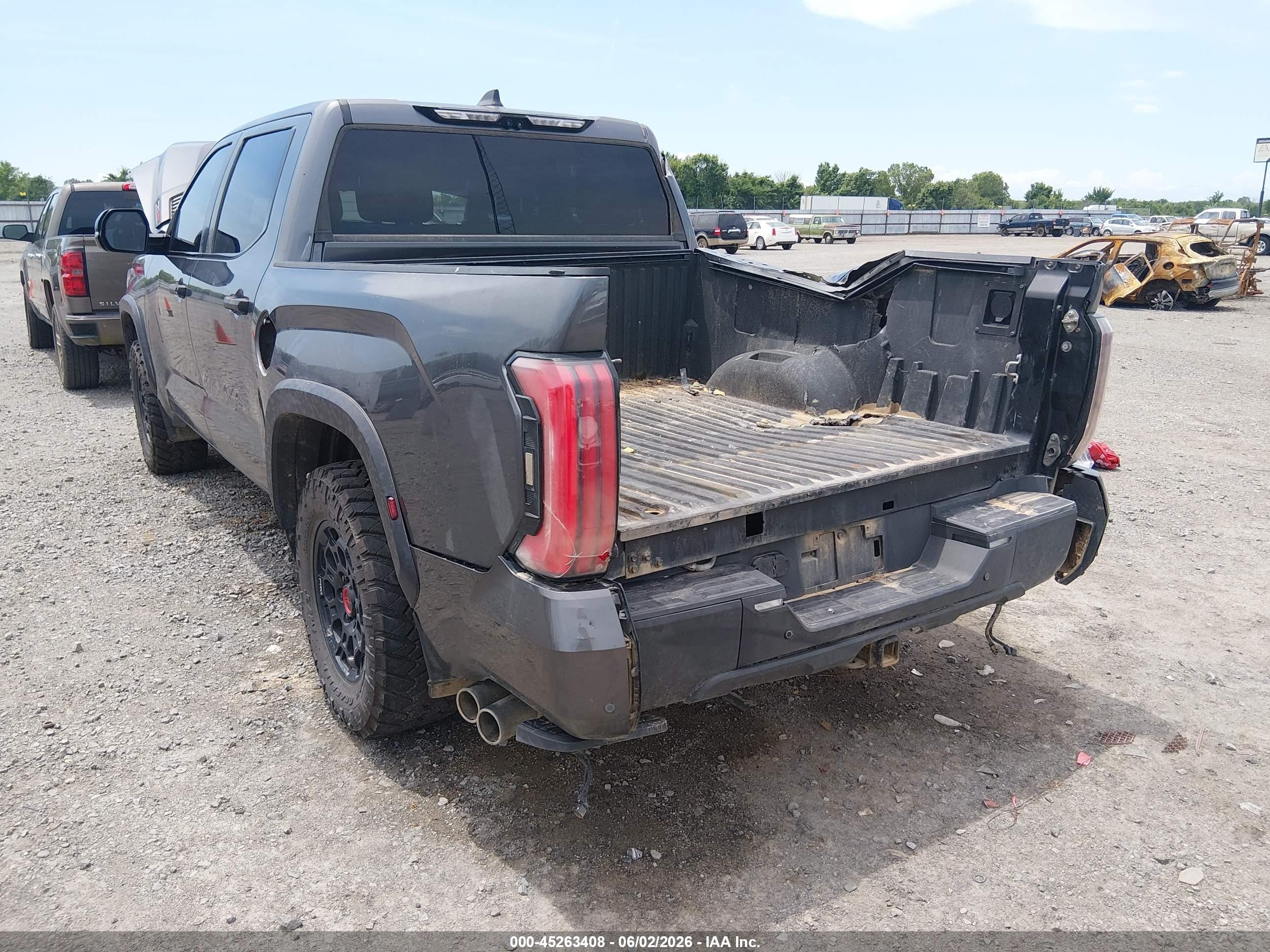 2024 Toyota Tundra Hybrid Trd Pro 4wd Gray vin: 5TFPC5DB8RX043424