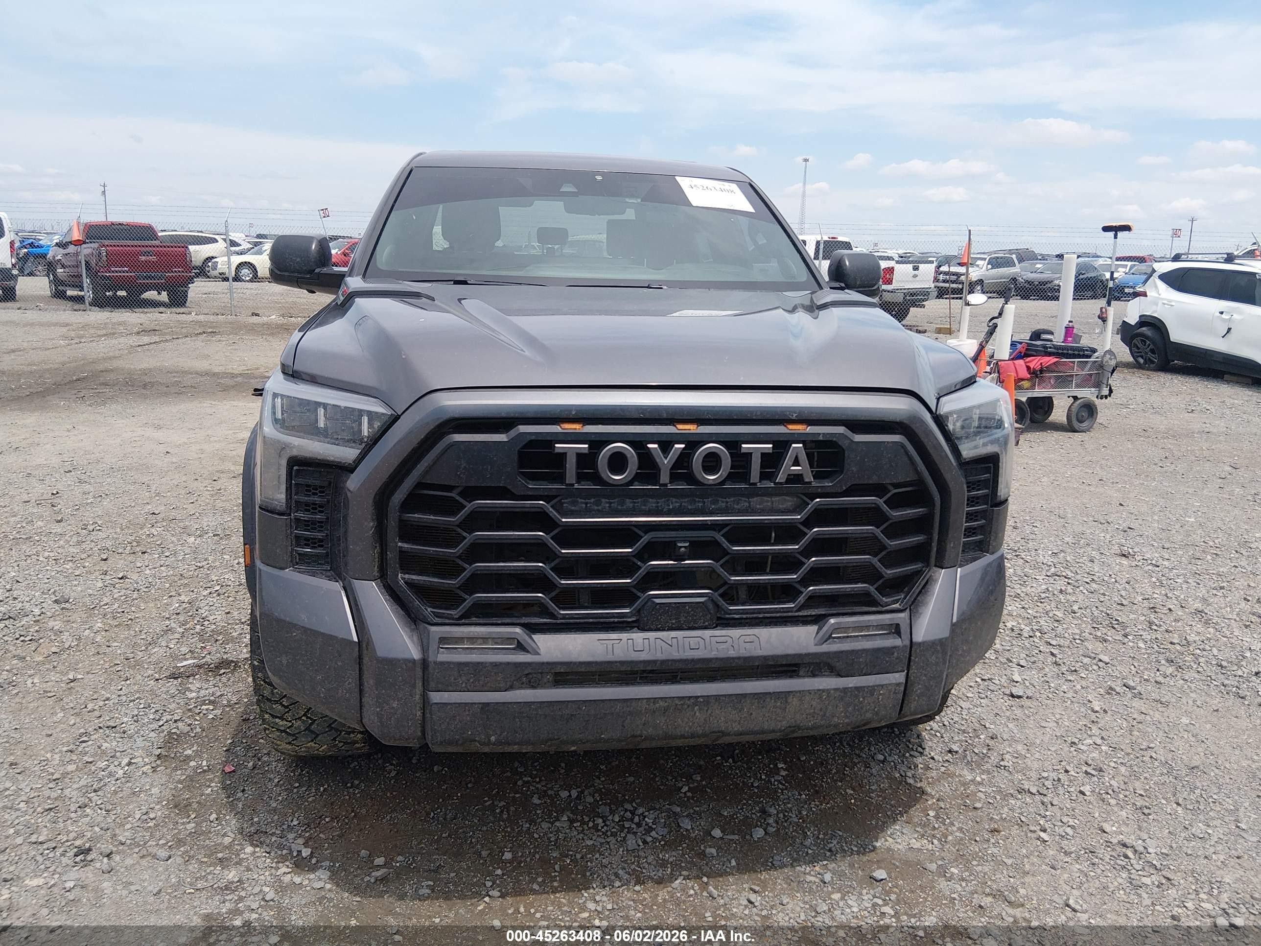 2024 Toyota Tundra Hybrid Trd Pro 4wd Gray vin: 5TFPC5DB8RX043424