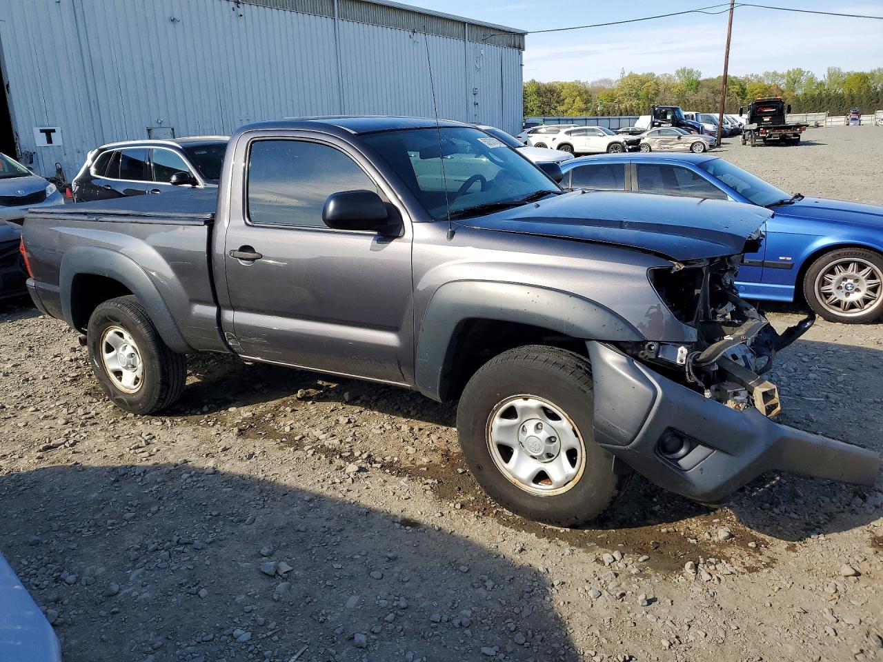 2012 Toyota Tacoma Base Gray vin: 5TFPX4EN2CX010885