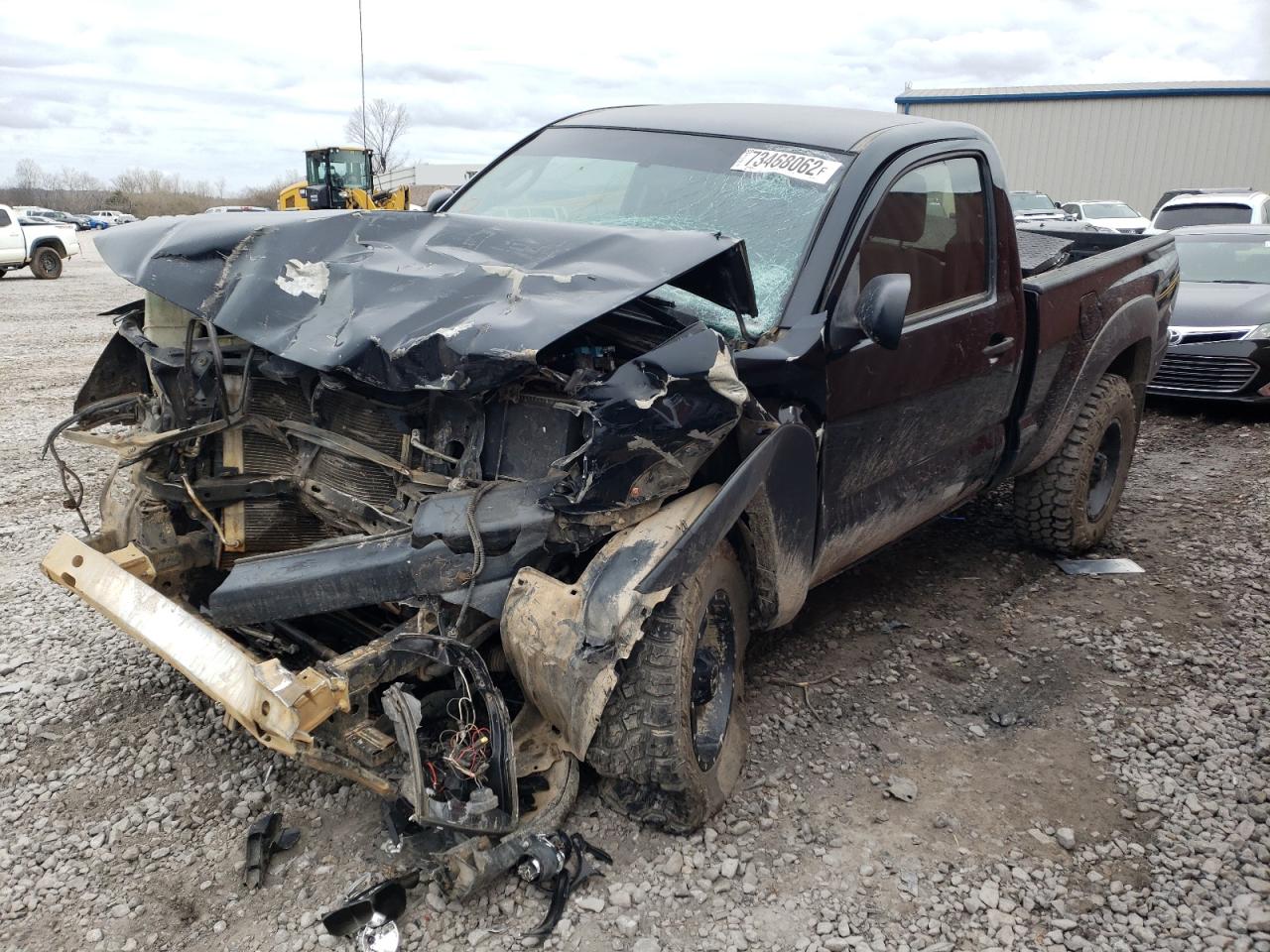 2011 Toyota Tacoma Черный vin: 5TFPX4EN3BX005922