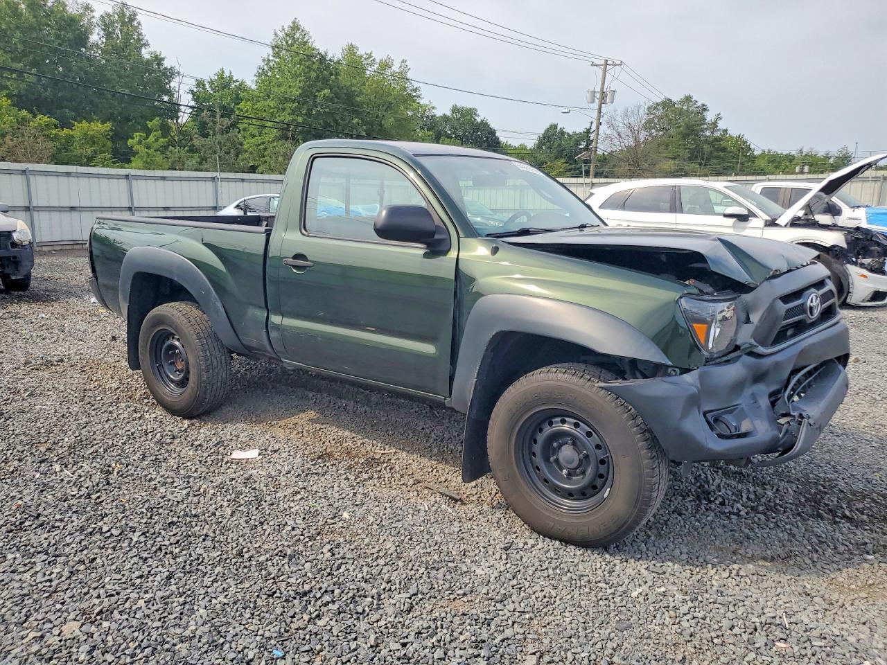 2012 Toyota Tacoma Base Green vin: 5TFPX4EN3CX007817