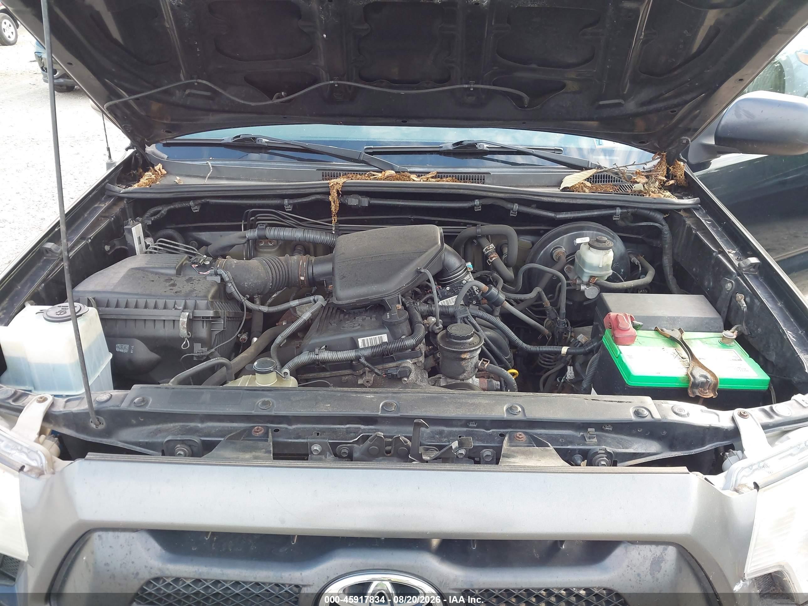 2012 Toyota Tacoma   Black vin: 5TFPX4EN4CX013030