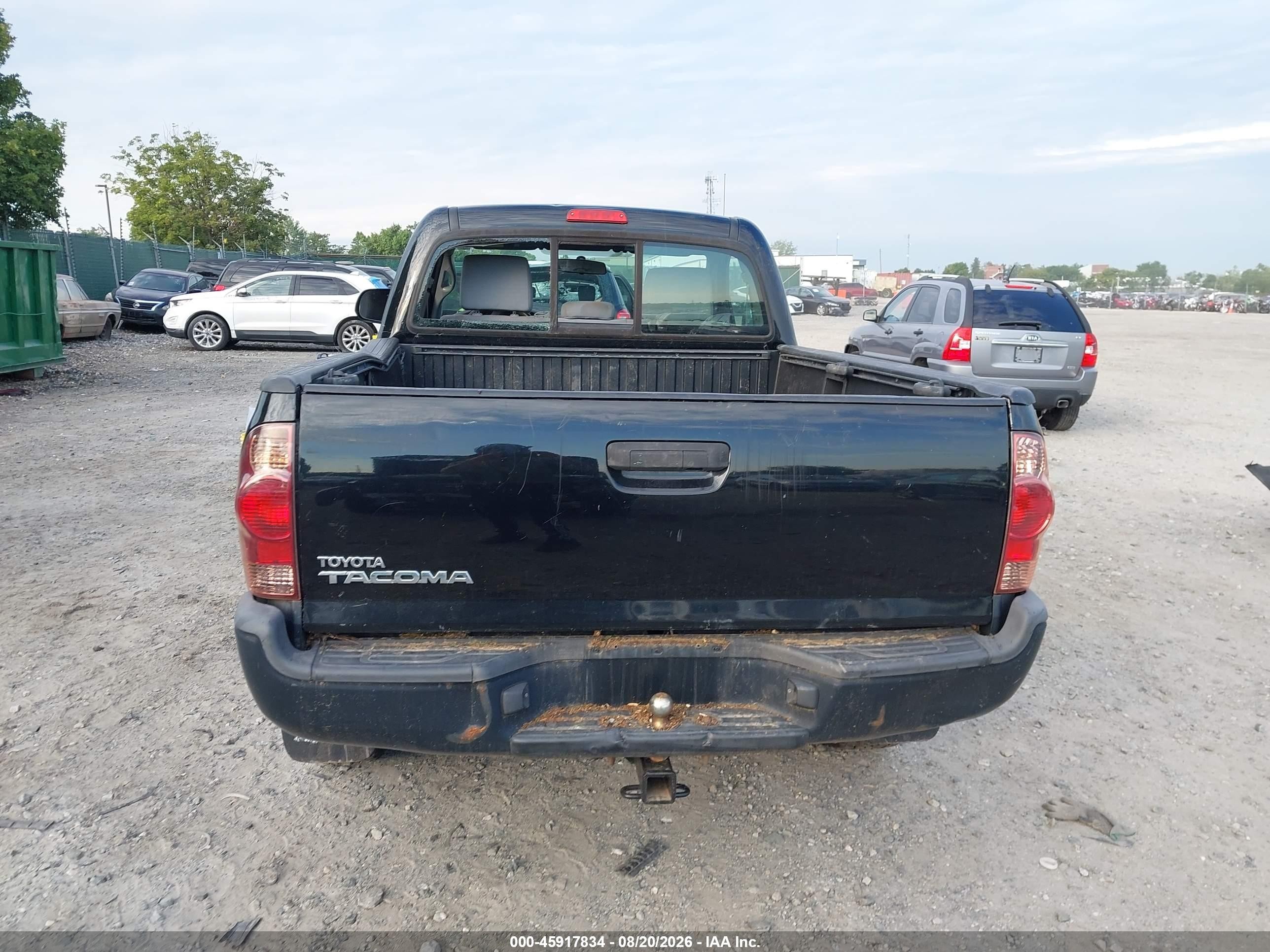 2012 Toyota Tacoma   Black vin: 5TFPX4EN4CX013030
