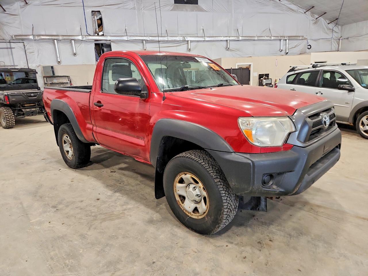 2014 Toyota Tacoma Base Red vin: 5TFPX4EN4EX019073