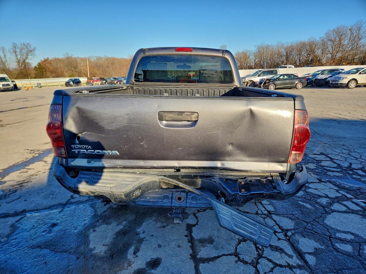 2014 Toyota Tacoma Gray vin: 5TFPX4EN4EX019588