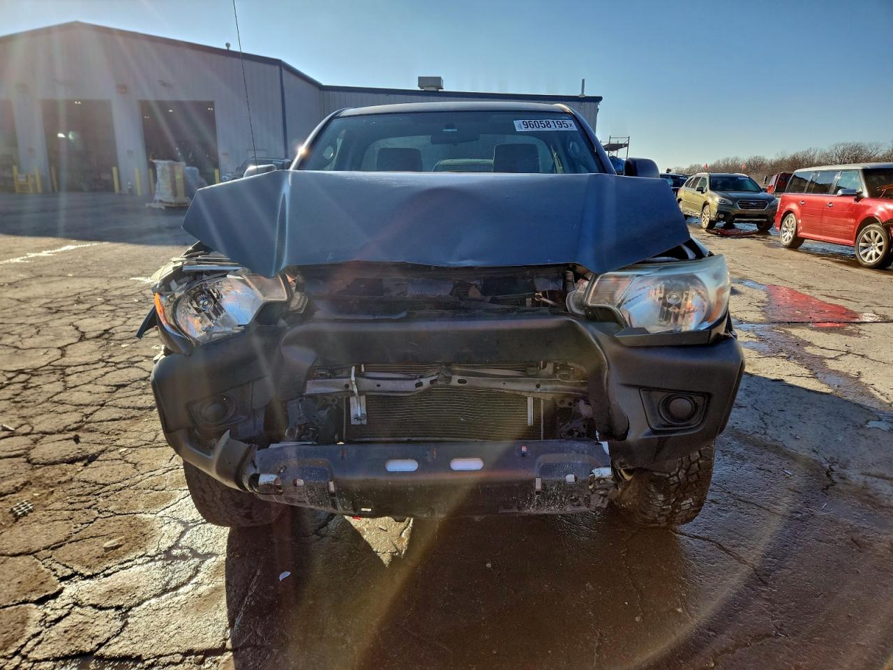 2014 Toyota Tacoma Gray vin: 5TFPX4EN4EX019588