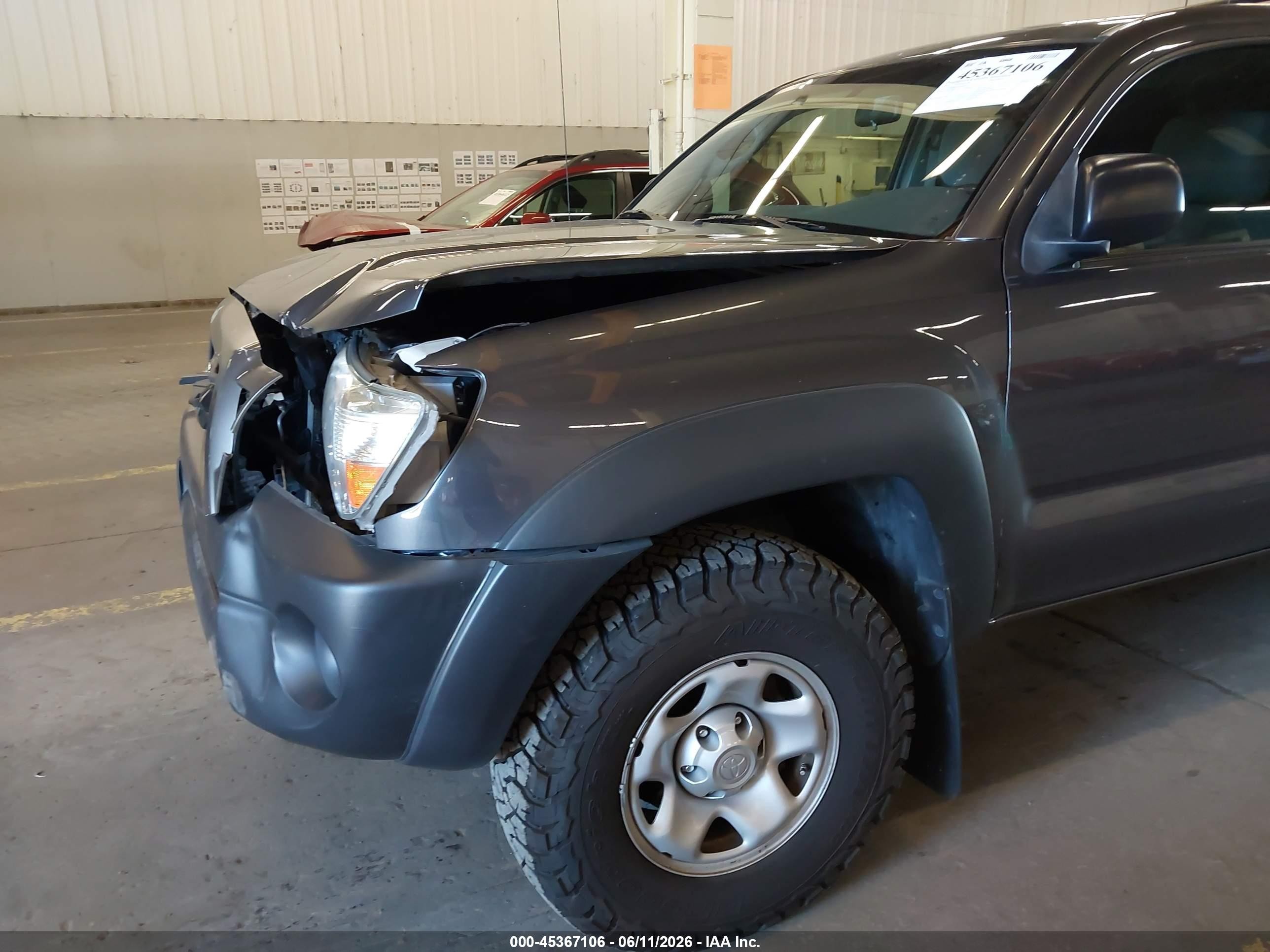 2011 Toyota Tacoma   Gray vin: 5TFPX4EN5BX003556