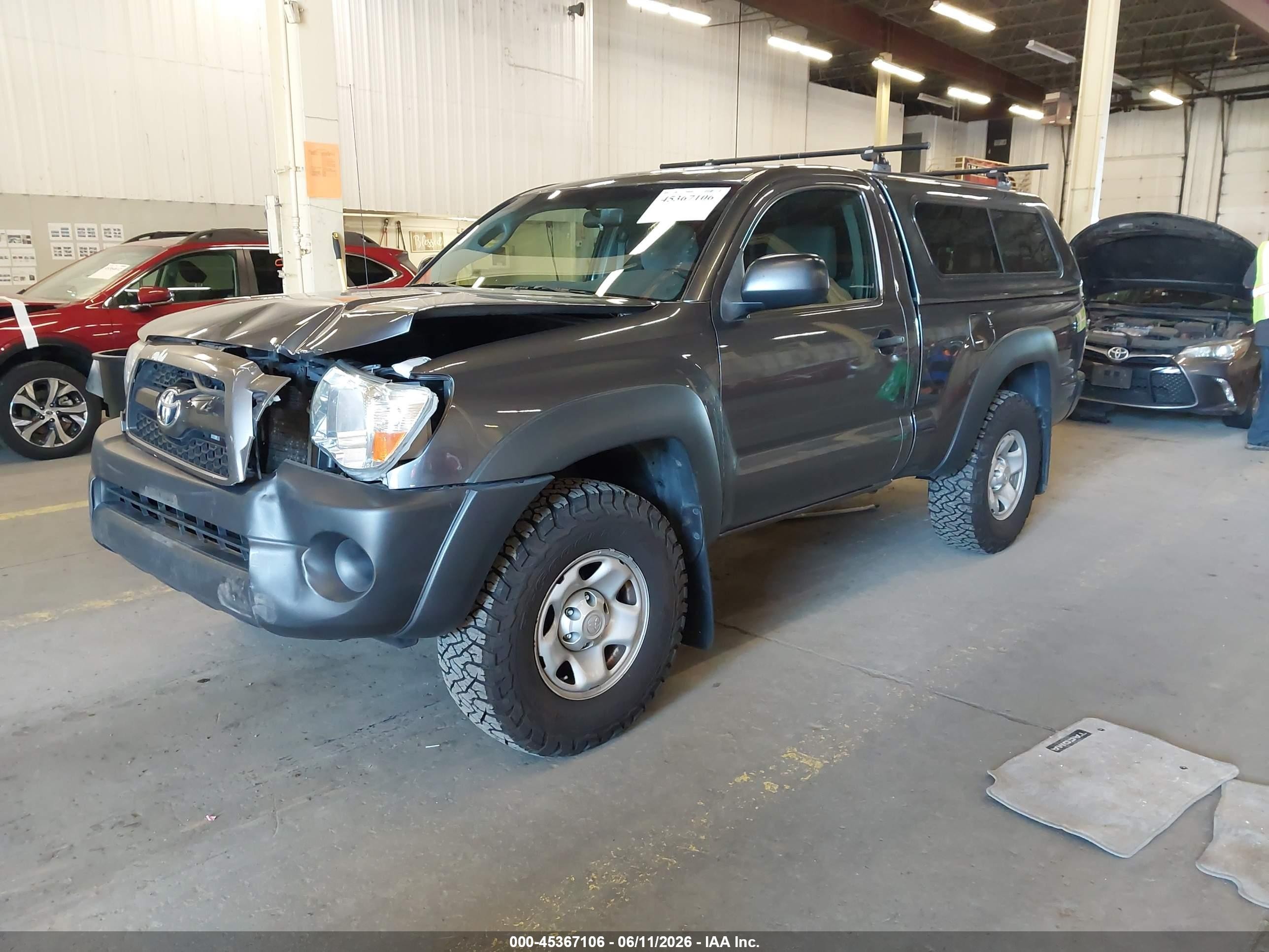 2011 Toyota Tacoma   Gray vin: 5TFPX4EN5BX003556