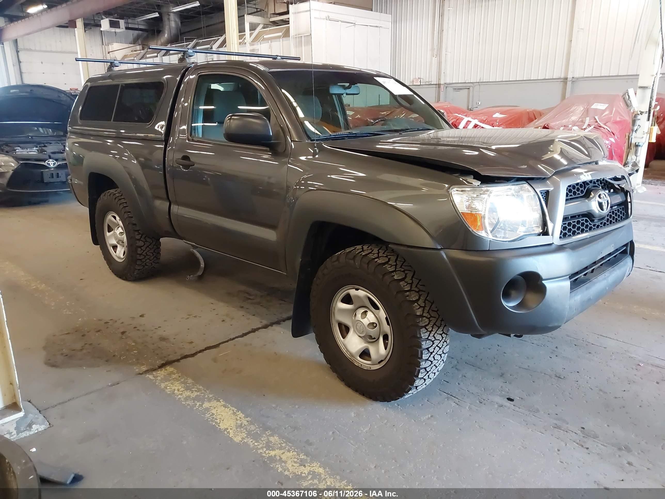 2011 Toyota Tacoma   Gray vin: 5TFPX4EN5BX003556