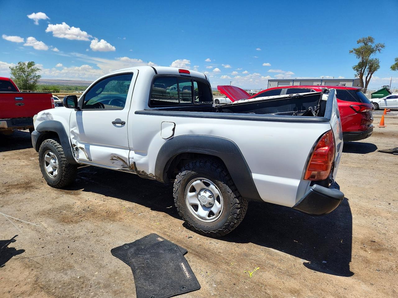 2013 Toyota Tacoma Base White vin: 5TFPX4EN5DX013975