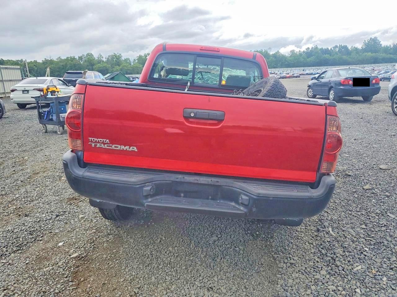Toyota Tacoma Maroon vin: 5TFPX4EN5EX019194