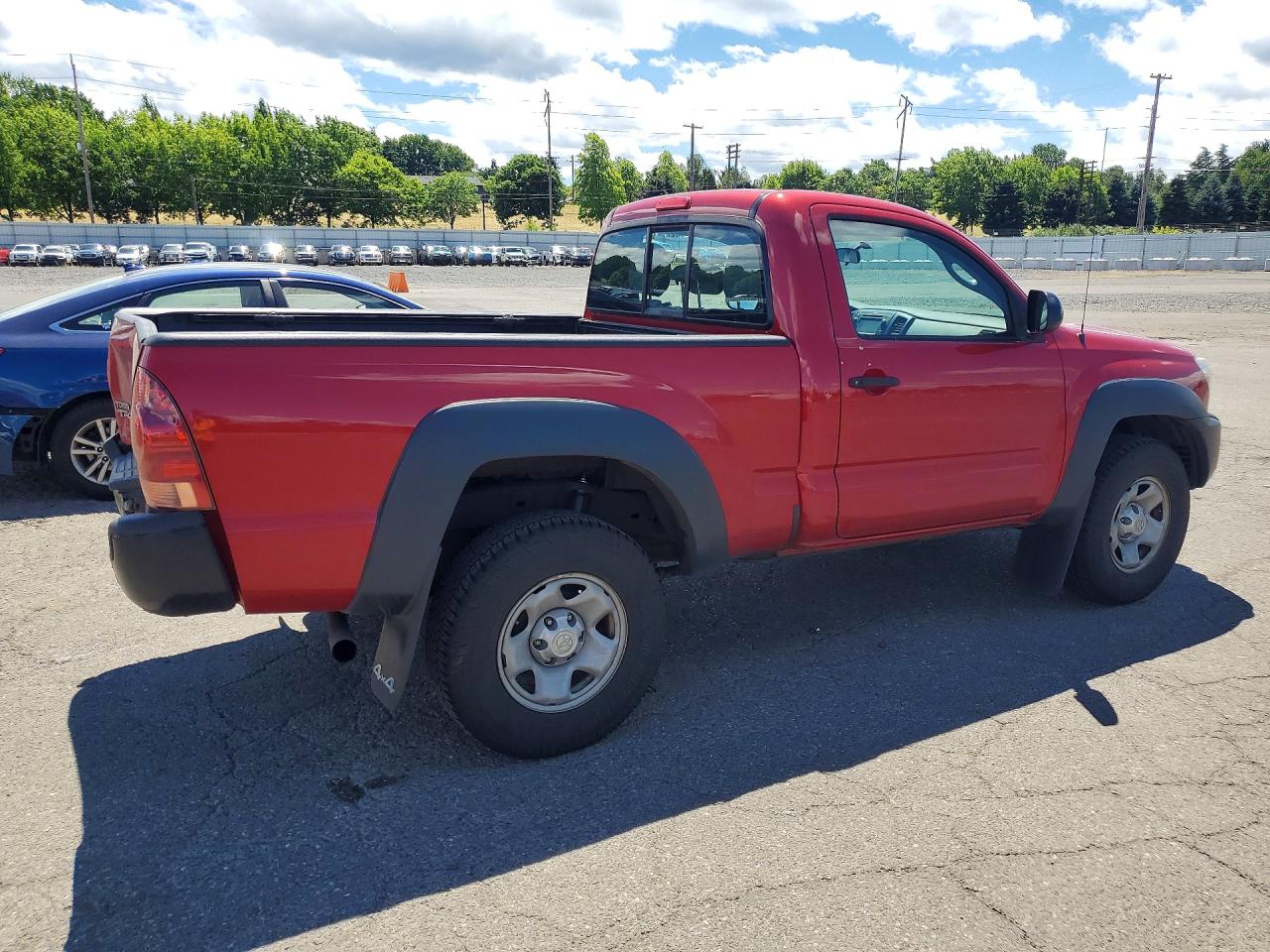 2013 Toyota Tacoma Base Red vin: 5TFPX4EN8DX015994