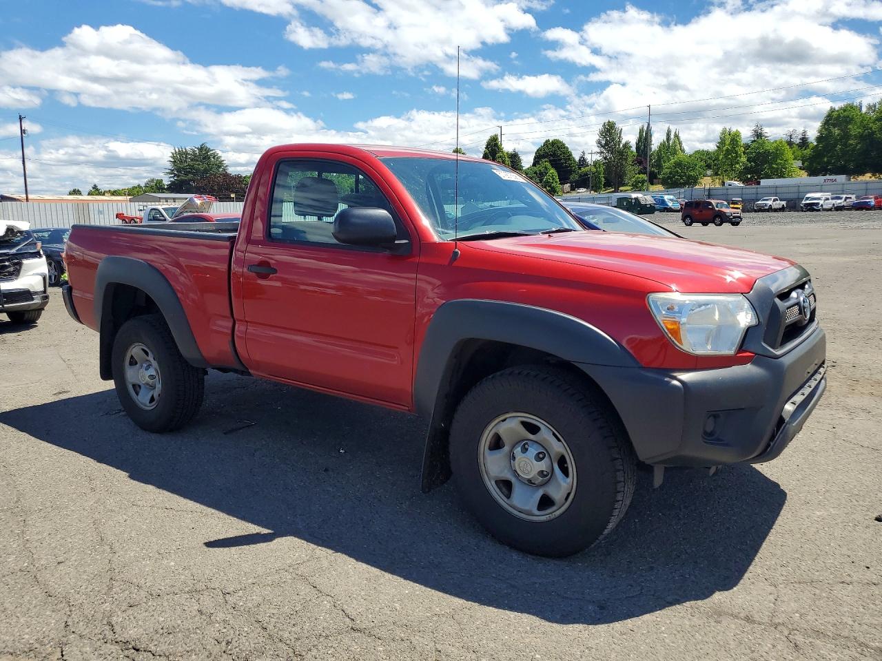 2013 Toyota Tacoma Base Red vin: 5TFPX4EN8DX015994