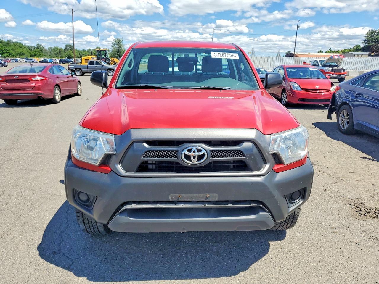 2013 Toyota Tacoma Base Red vin: 5TFPX4EN8DX015994