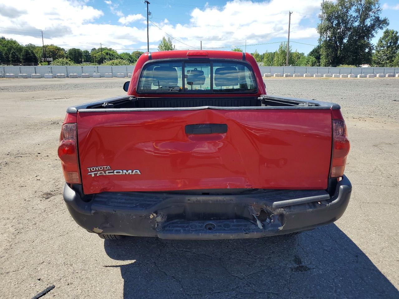 2013 Toyota Tacoma Base Red vin: 5TFPX4EN8DX015994