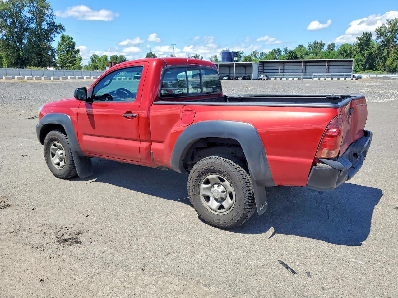 2013 Toyota Tacoma Base Red vin: 5TFPX4EN8DX015994