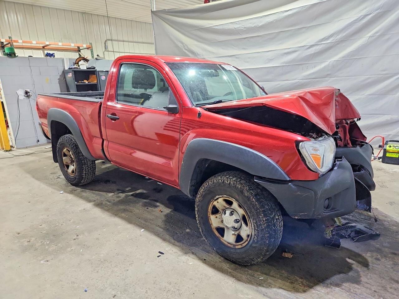 2014 Toyota Tacoma Base Red vin: 5TFPX4EN8EX019304