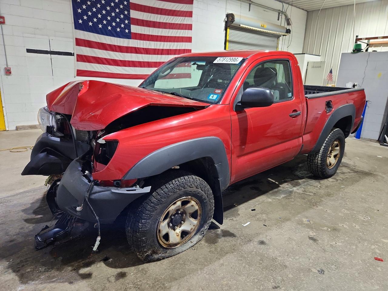 2014 Toyota Tacoma Base Red vin: 5TFPX4EN8EX019304