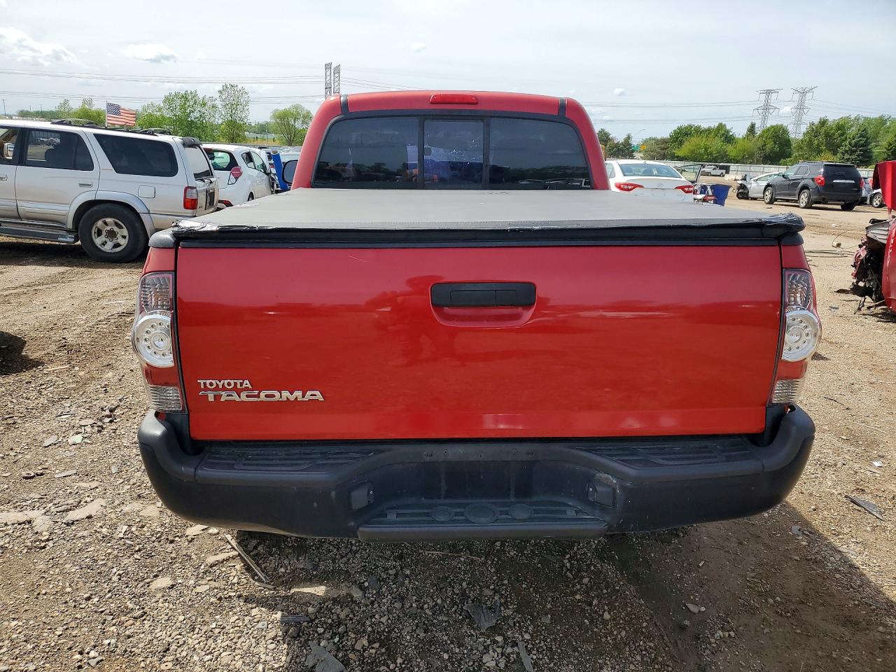 2011 Toyota Tacoma Base Red vin: 5TFPX4EN9BX006461