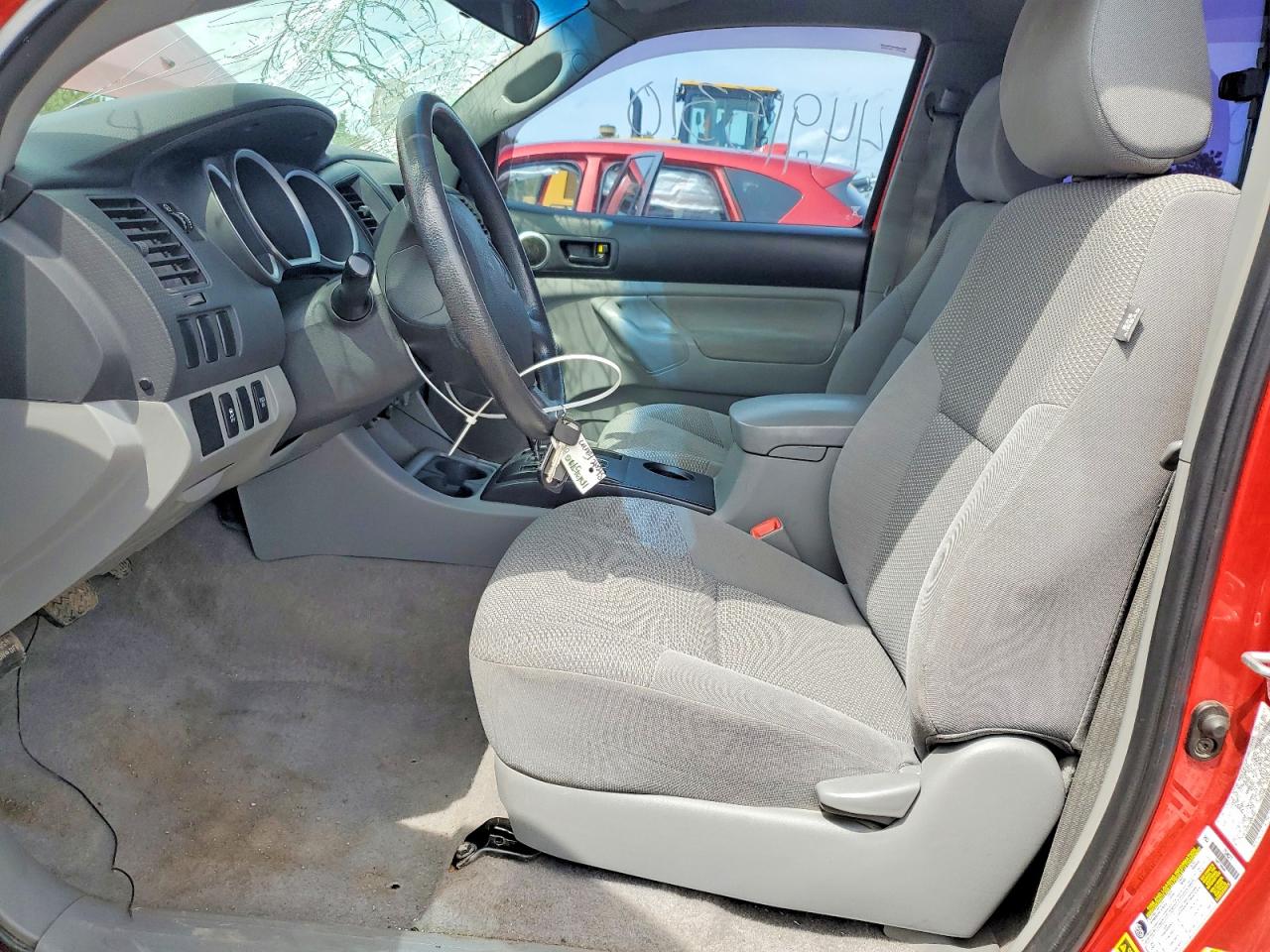 2011 Toyota Tacoma Base Red vin: 5TFPX4EN9BX006461