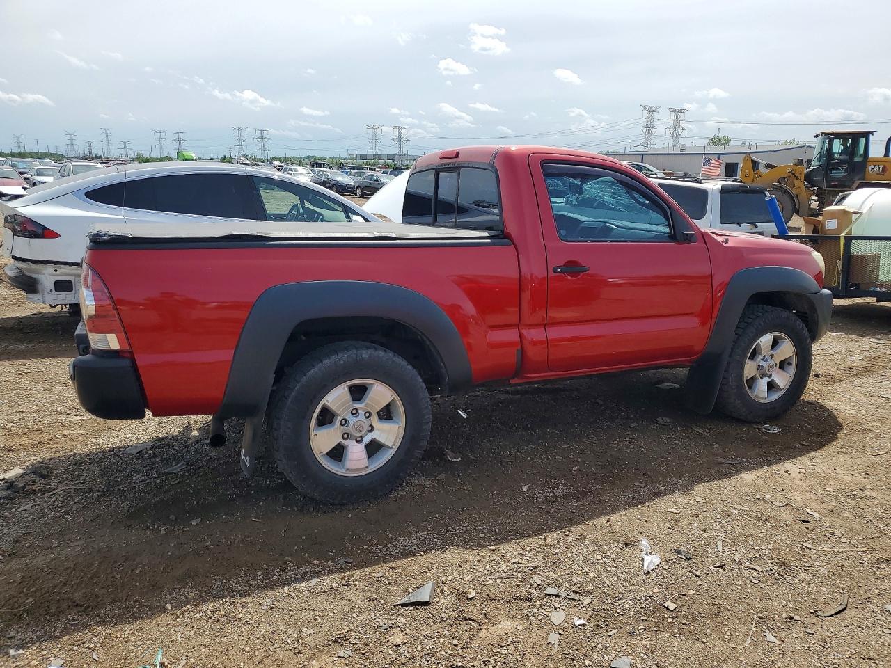 2011 Toyota Tacoma Base Red vin: 5TFPX4EN9BX006461