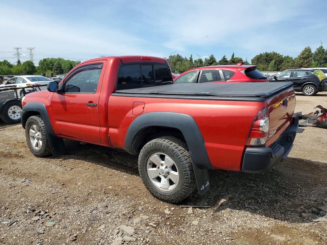 2011 Toyota Tacoma Base Red vin: 5TFPX4EN9BX006461