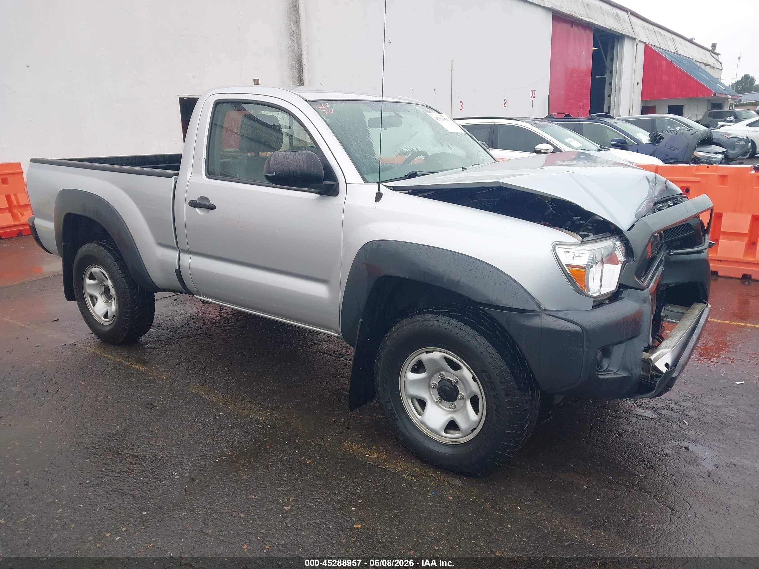 2012 Toyota Tacoma   Silver vin: 5TFPX4EN9CX011693