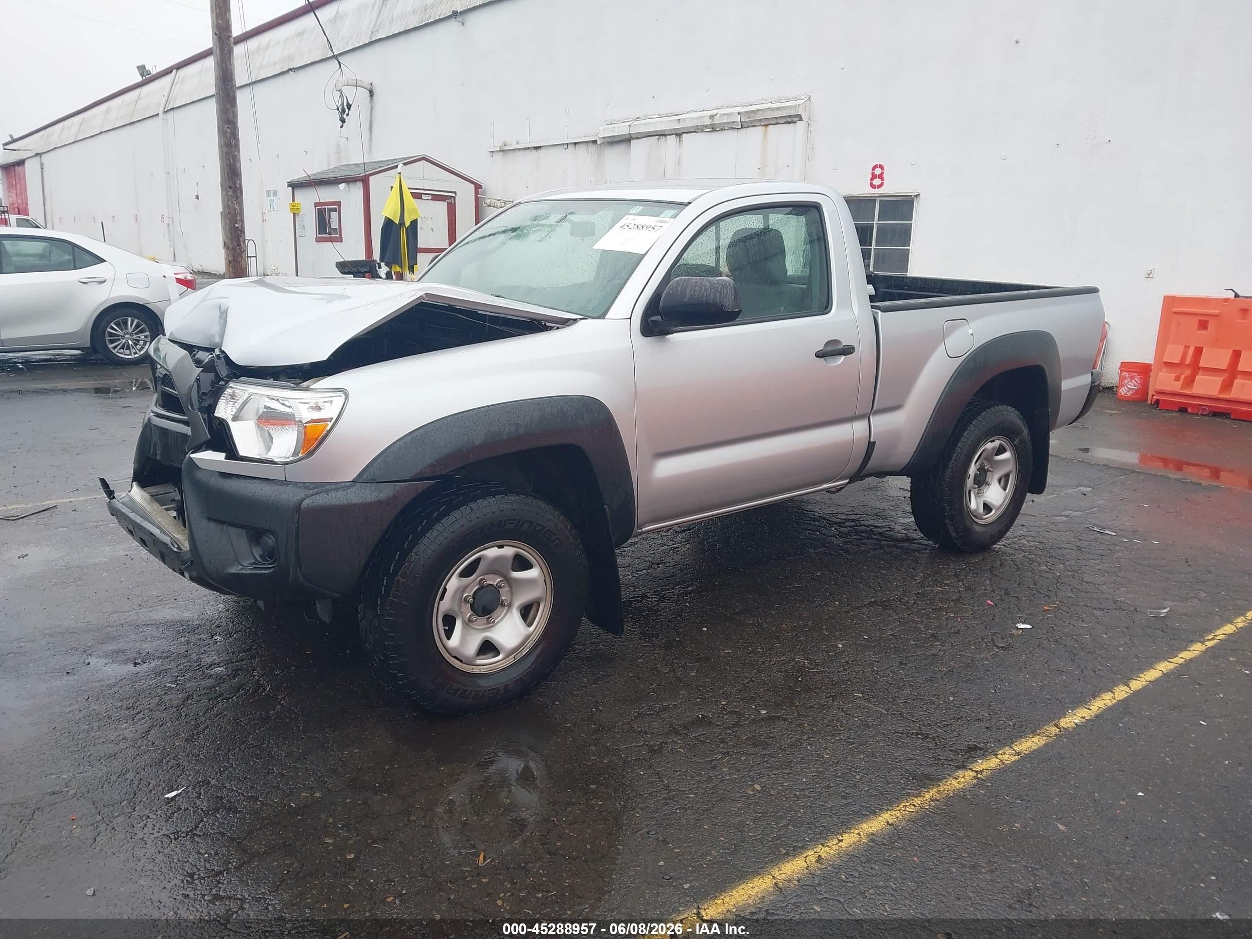 2012 Toyota Tacoma   Silver vin: 5TFPX4EN9CX011693