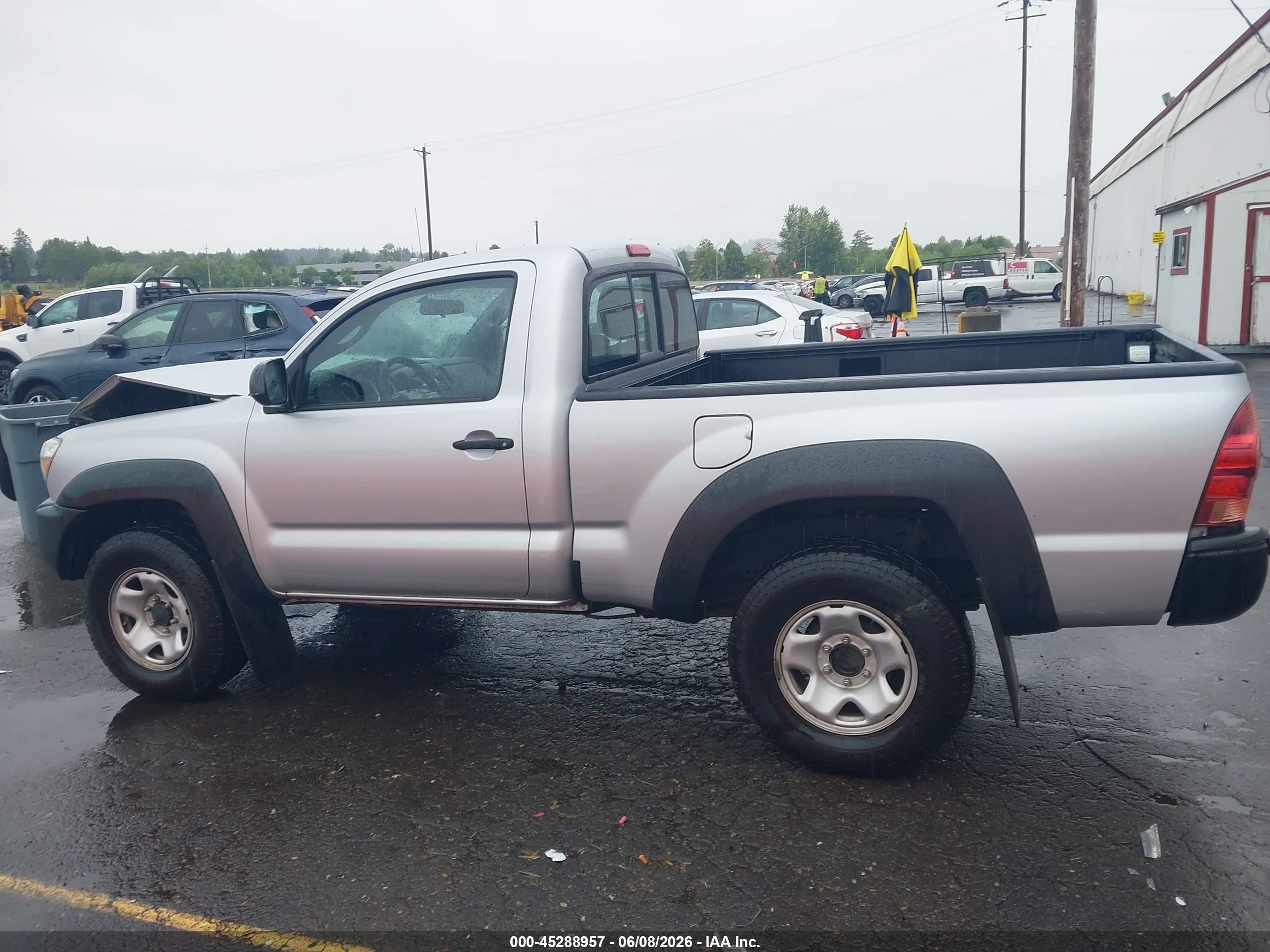 2012 Toyota Tacoma   Silver vin: 5TFPX4EN9CX011693