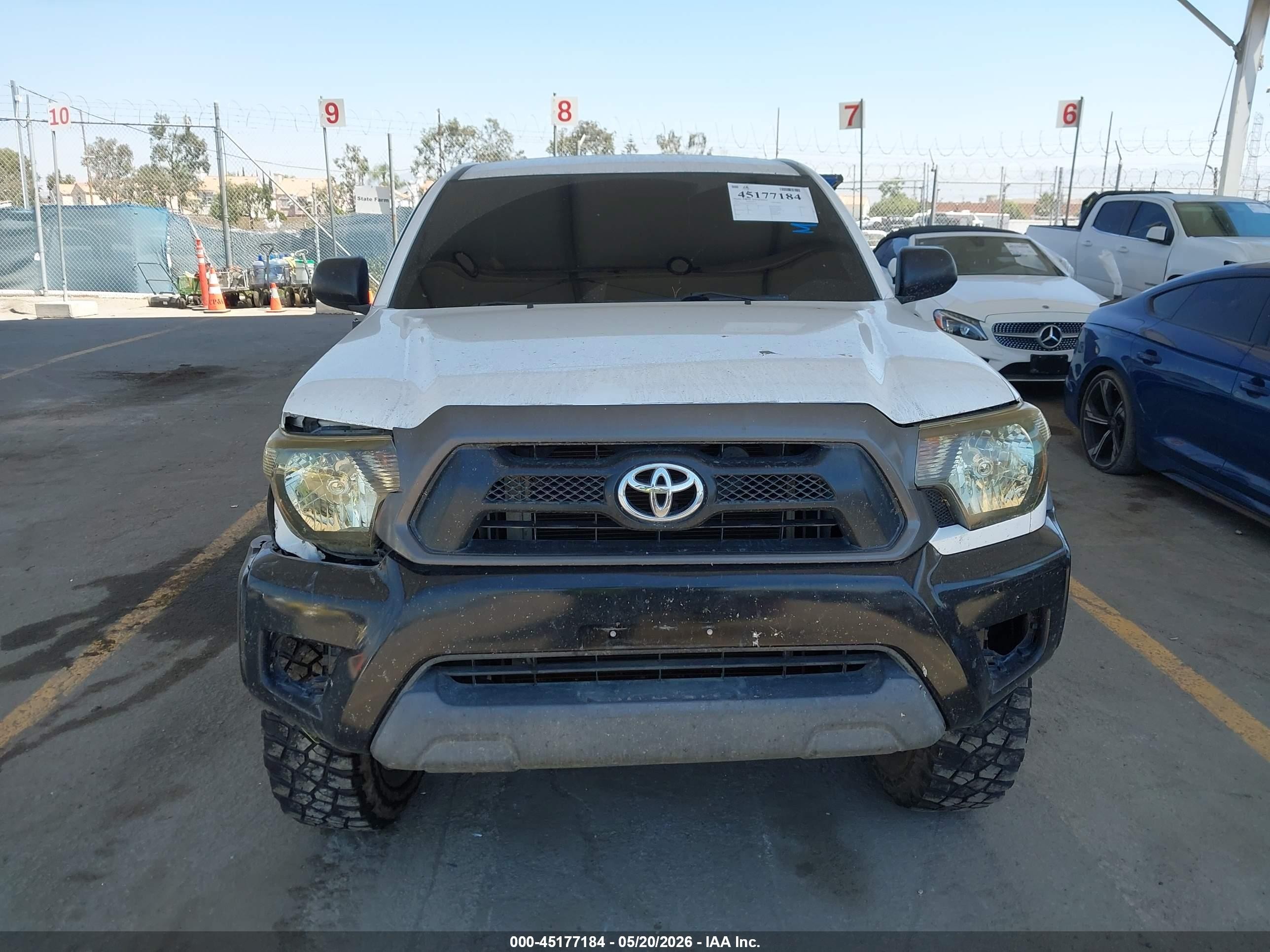 2012 Toyota Tacoma   White vin: 5TFPX4EN9CX012410