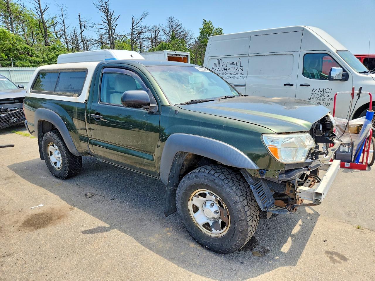 2012 Toyota Tacoma Base Green vin: 5TFPX4EN9CX012973