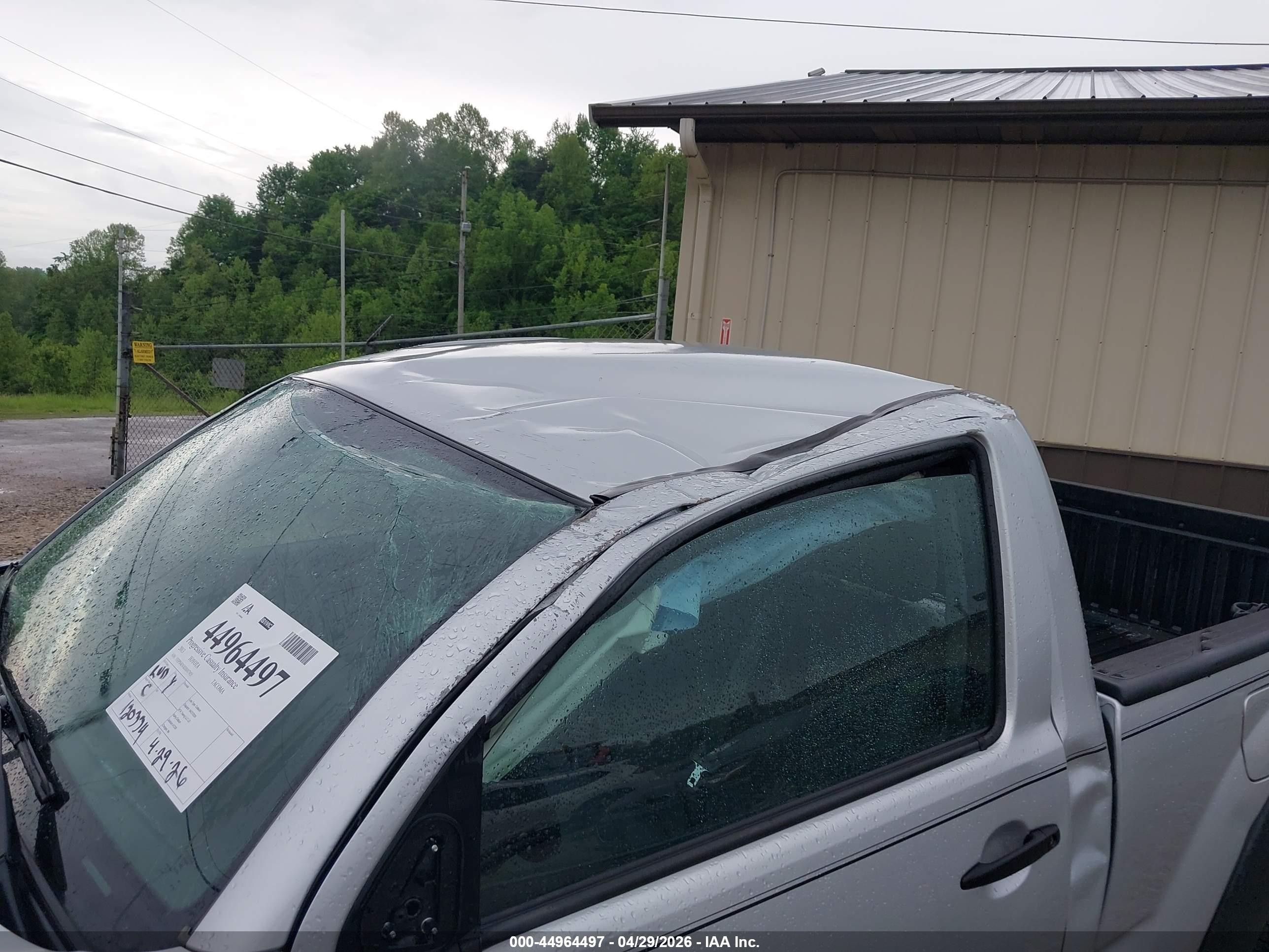 2013 Toyota Tacoma   Silver vin: 5TFPX4ENXDX017455