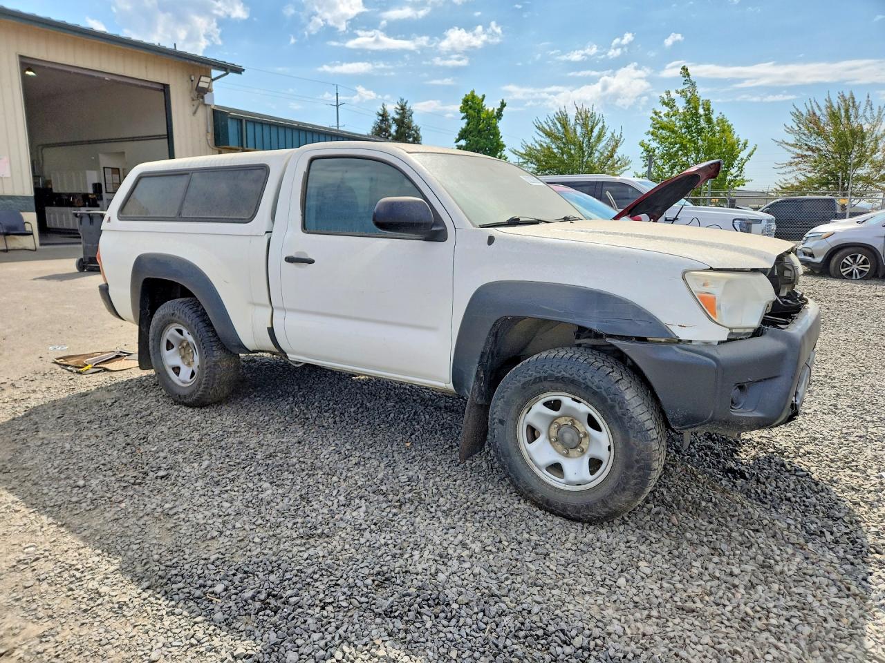 2014 Toyota Tacoma Base White vin: 5TFPX4ENXEX021782