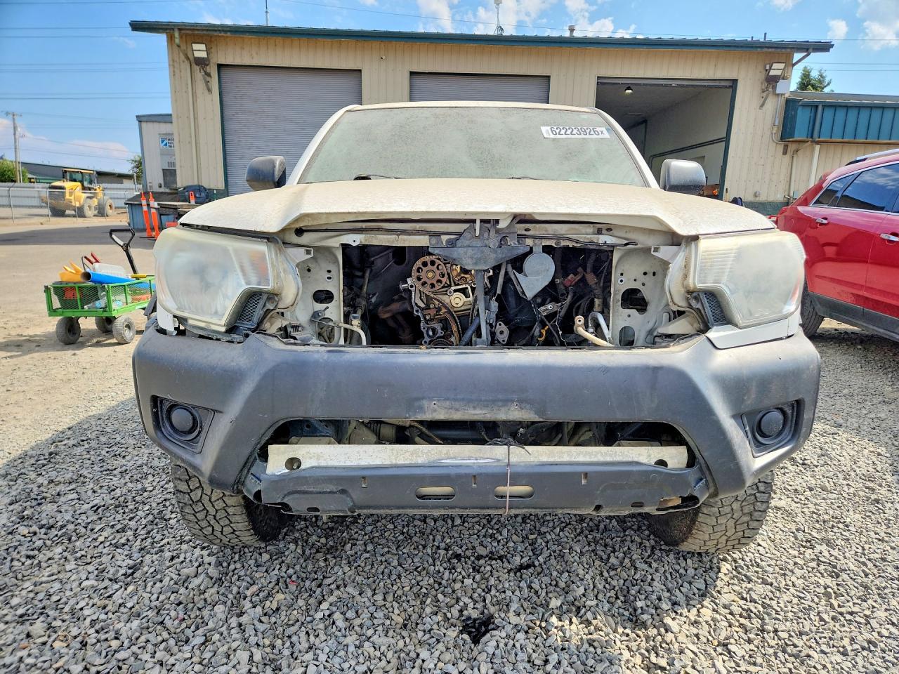2014 Toyota Tacoma Base White vin: 5TFPX4ENXEX021782