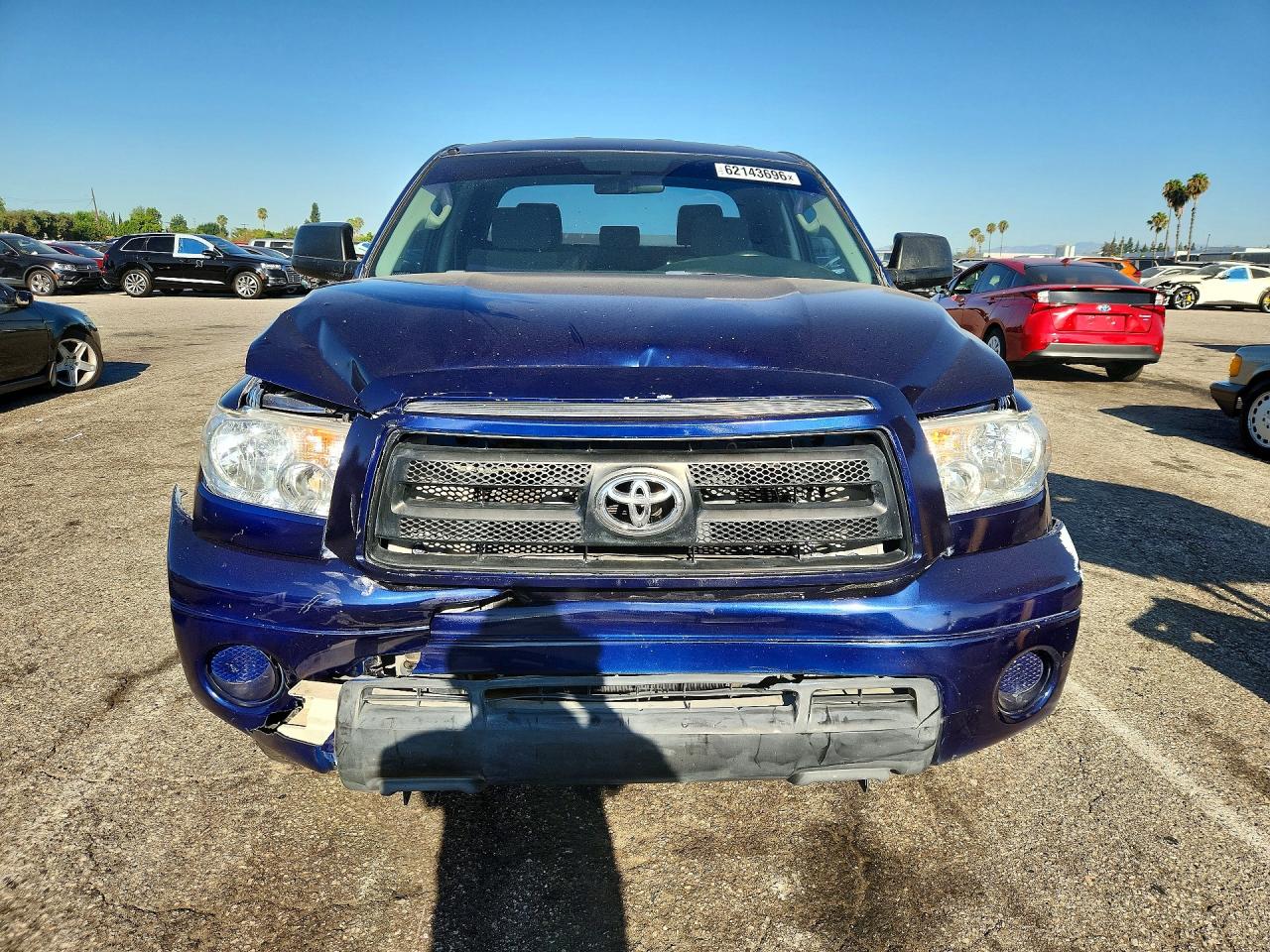 2011 Toyota Tundra Double Cab Sr5 Blue vin: 5TFRM5F10BX031607