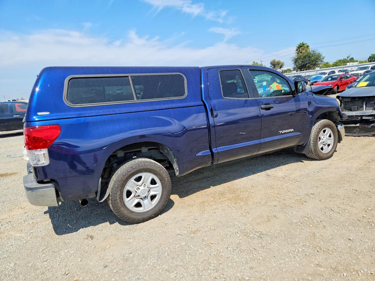 2013 Toyota Tundra Double Cab Sr5 Blue vin: 5TFRM5F10DX055456