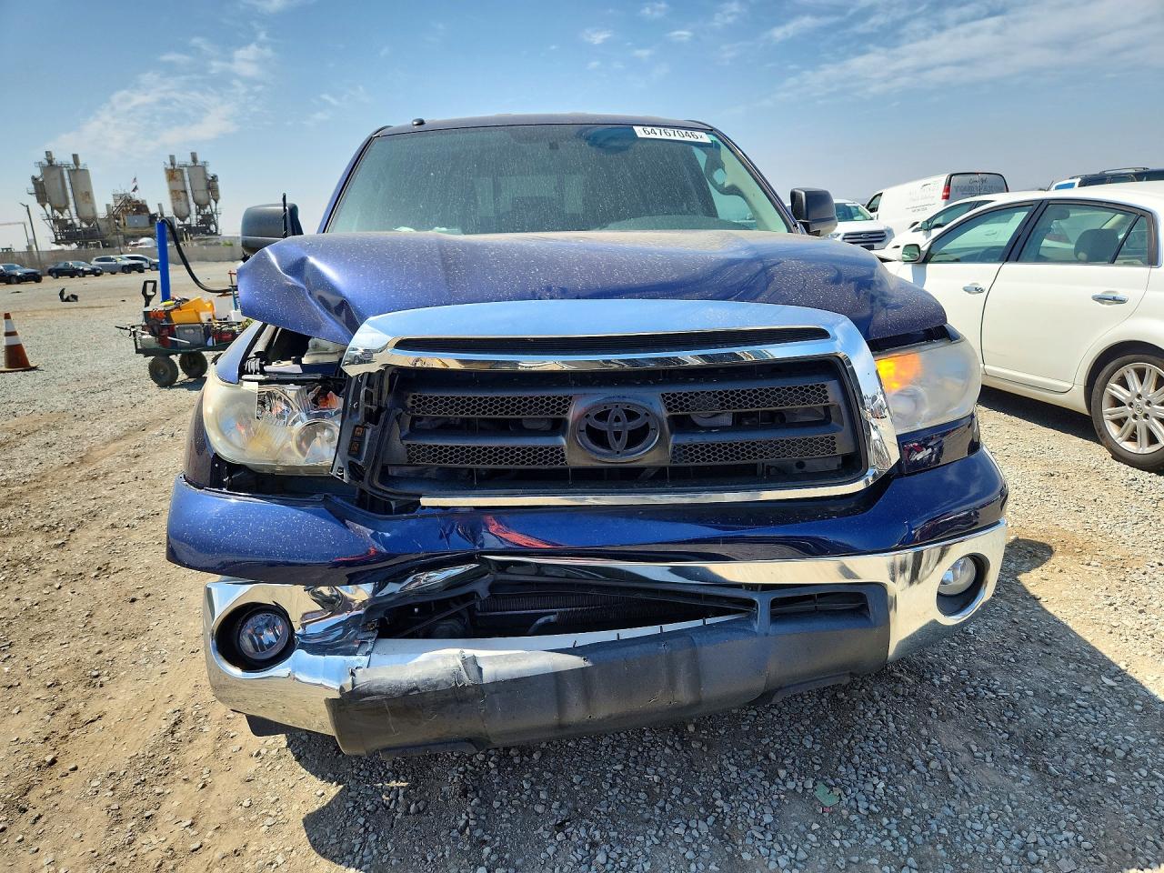 2013 Toyota Tundra Double Cab Sr5 Blue vin: 5TFRM5F10DX055456