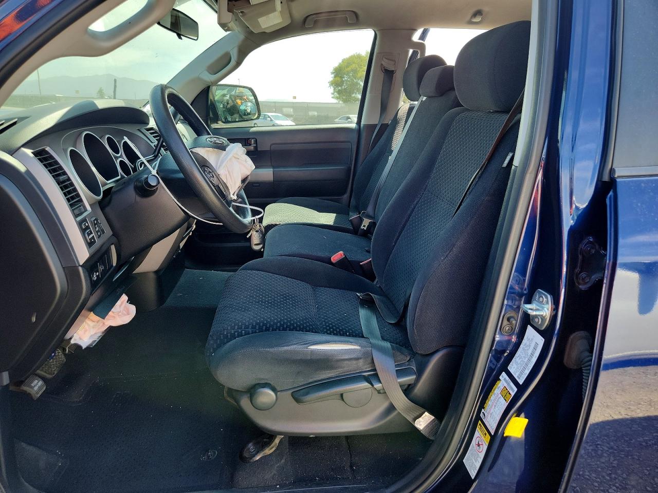 2013 Toyota Tundra Double Cab Sr5 Blue vin: 5TFRM5F10DX055456