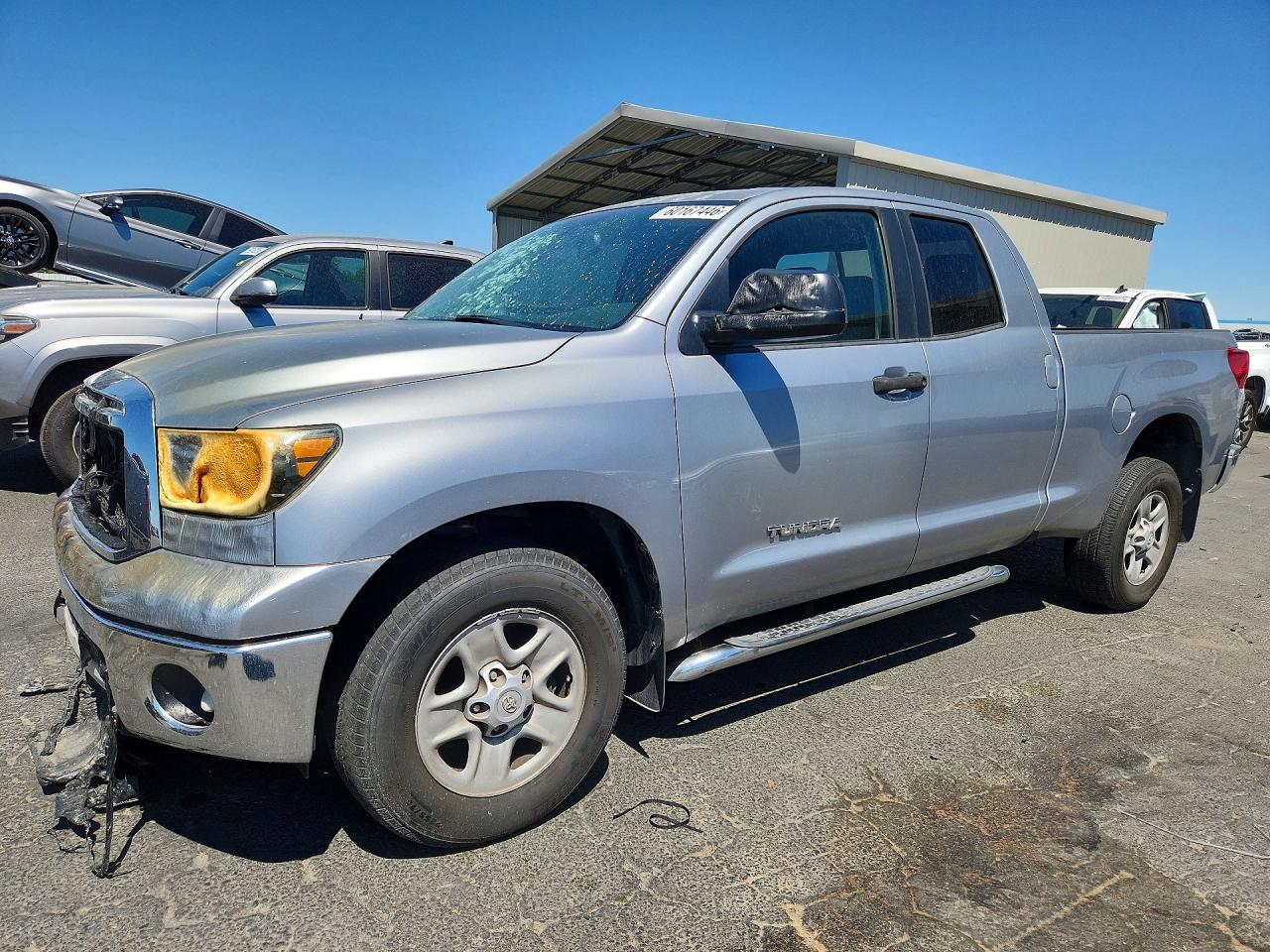 2013 Toyota Tundra Double Cab Sr5 Silver vin: 5TFRM5F10DX066974
