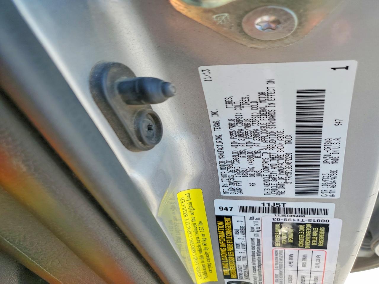 2014 Toyota Tundra Sr5 Gray vin: 5TFRM5F10EX072291