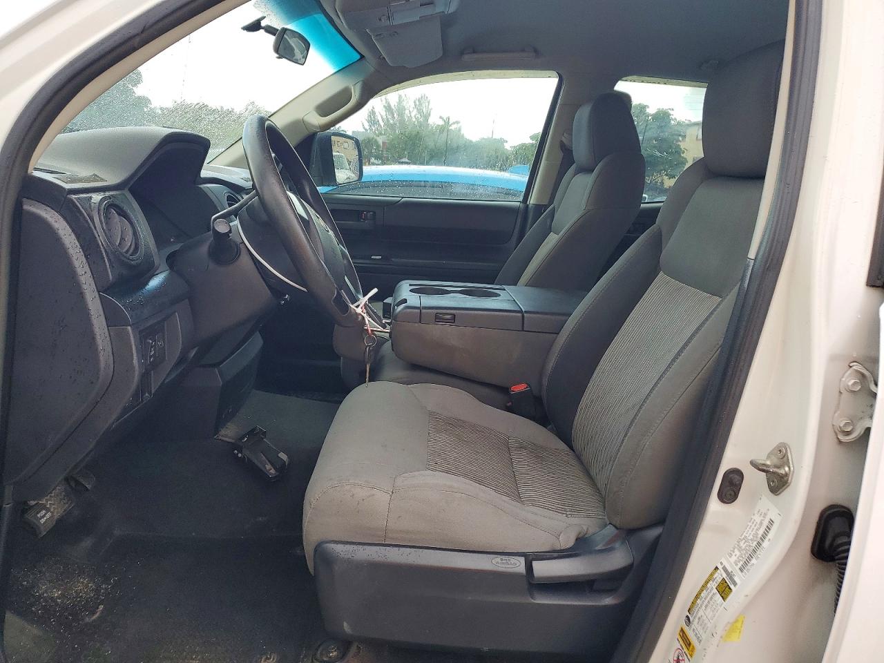 2015 Toyota Tundra Sr White vin: 5TFRM5F10FX091134