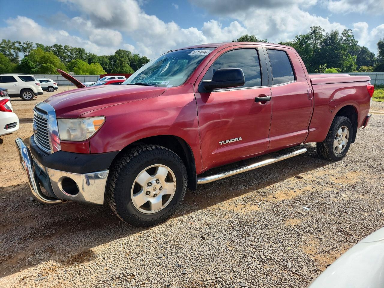 2011 Toyota Tundra Double Cab Sr5 Maroon vin: 5TFRM5F11BX034144