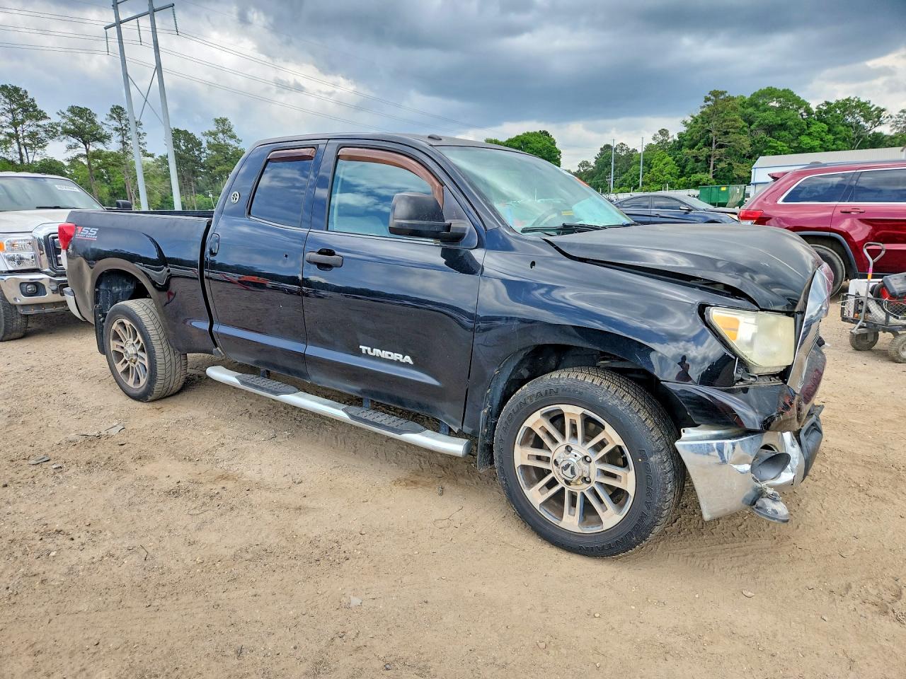 2012 Toyota Tundra Double Cab Sr5 Black vin: 5TFRM5F11CX049163