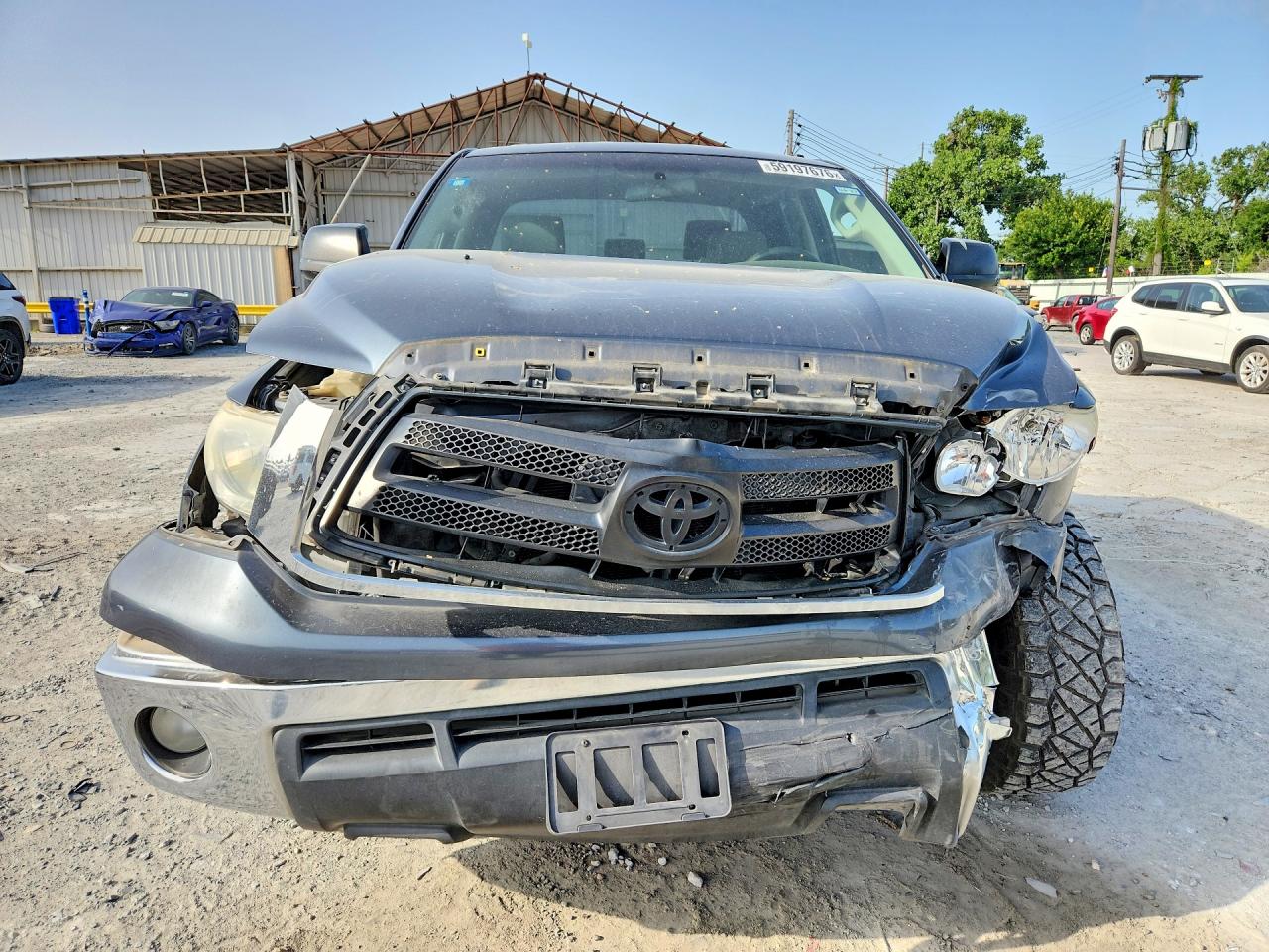 2010 Toyota Tundra Double Cab Sr5 Gray vin: 5TFRM5F12AX003077