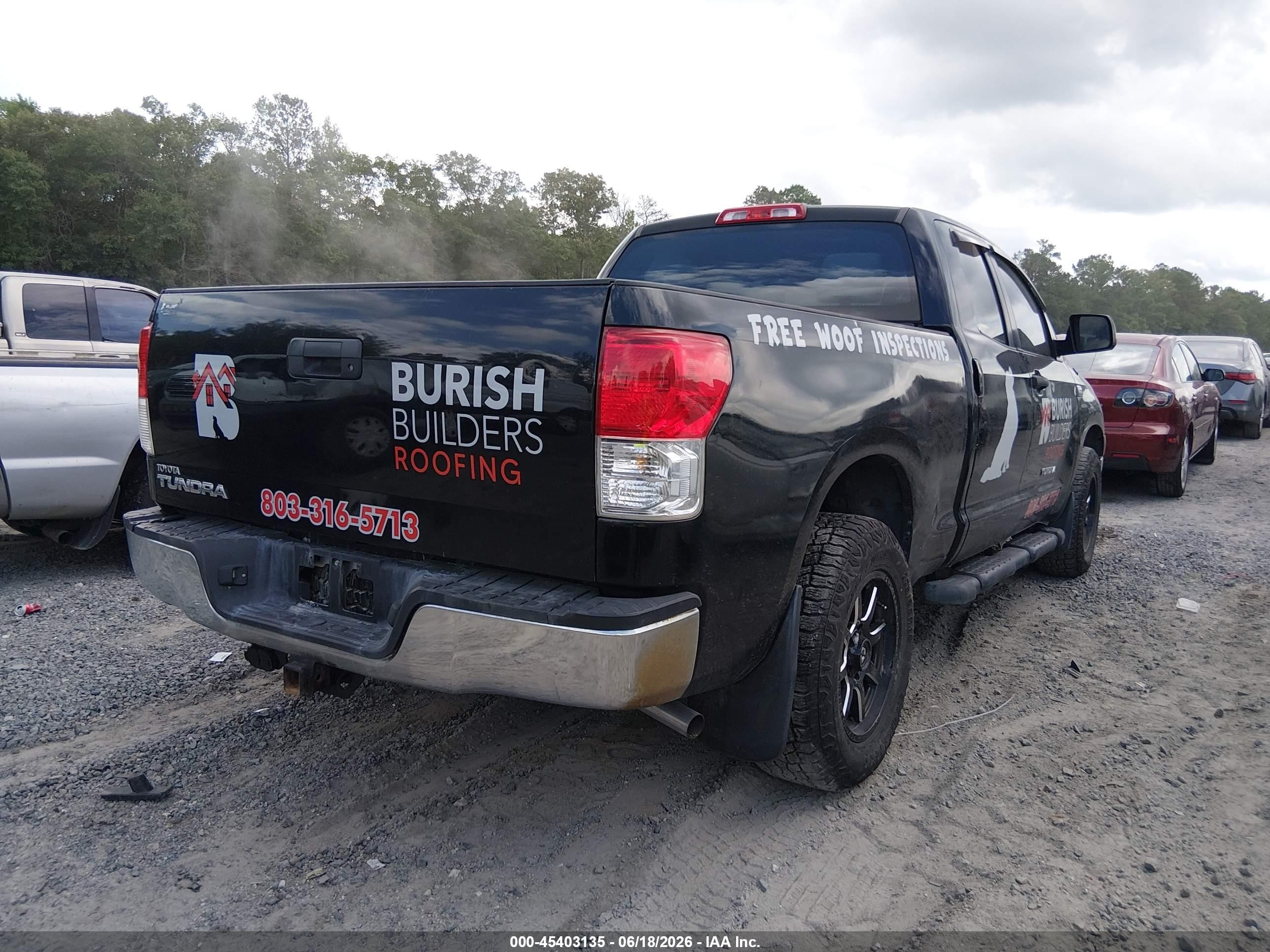 2010 Toyota Tundra Grade 4.6l V8 Black vin: 5TFRM5F12AX006075