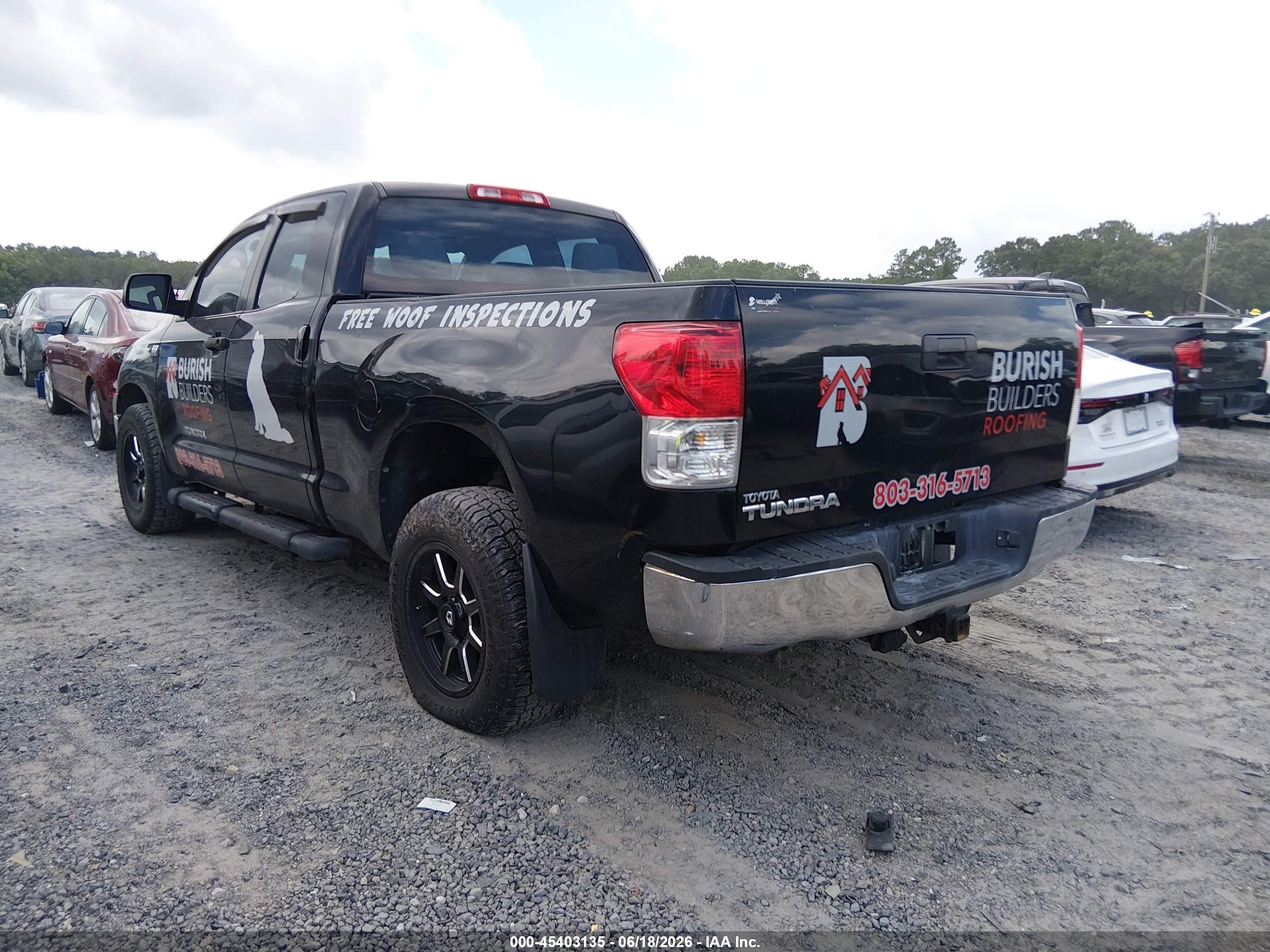 2010 Toyota Tundra Grade 4.6l V8 Black vin: 5TFRM5F12AX006075